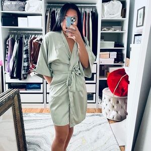 SIORO Green Pocket Robe